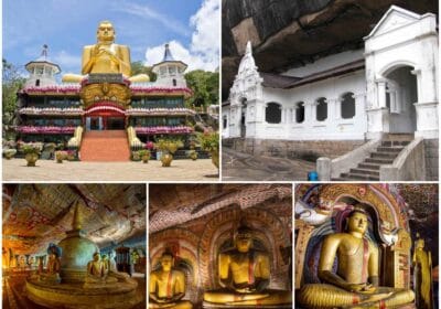 Golden rock temple dambulla