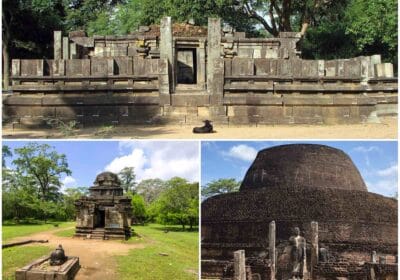 Polonnaruwa ancient places near Quadrangle