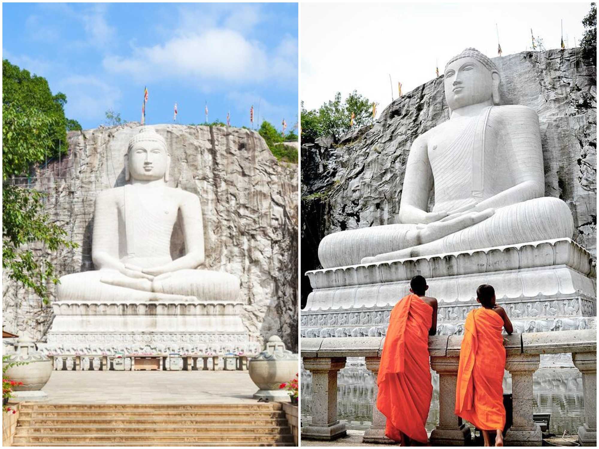 The largest samadhi Buddha Statue in Sri Lanka